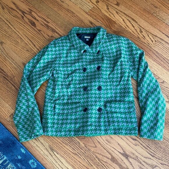 DKNY vintage houndstooth jacket  - Picture 1 of 4